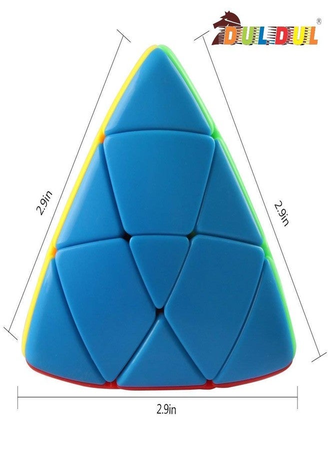 DUL DUL Stickerless Mastermorphix Pyramid Circular Mind Maze Speed Cube - Image 4