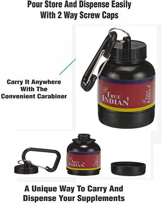 TRUE INDIAN Amazing Whey loader Protein Carry Funnel Portable Protein Whey or Supplement Powder Combo Pack of 5 Carrying Whey Funnel and Container Box with Key-Chain (RED) - Image 4