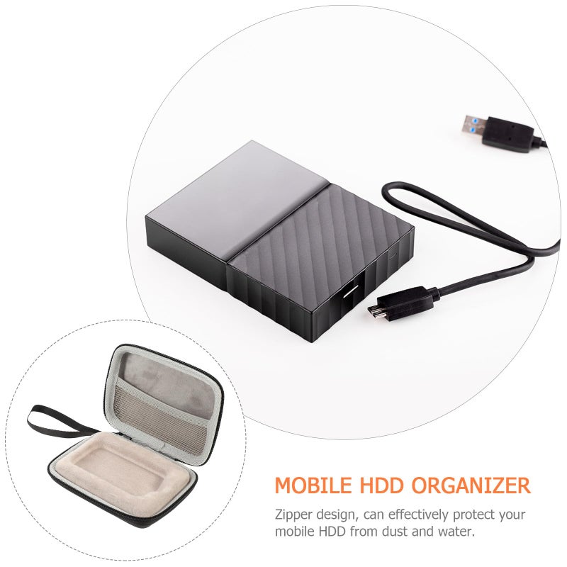 حقيبة حمل محمولة للقرص الصلب مع حافظة SSD وجيب كابل USB لتخزين السفر - Image 4