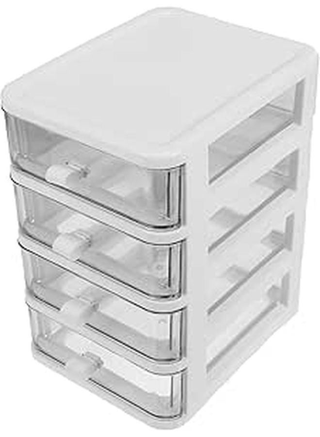 3 Tier Clear Acrylic Desktop Organizer Drawer Storage Box for Makeup Office Supplies - Image 1