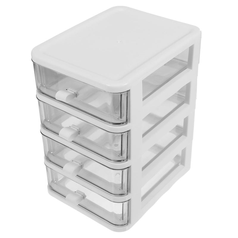 3 Tier Clear Acrylic Desktop Organizer Drawer Storage Box for Makeup Office Supplies - Image 2
