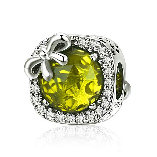 MUERDOU Birthstone Charm Fit for Charms Bracelet Bowknot Birthday Crystal Charms for Bracelet and Necklace 11 - Image 1