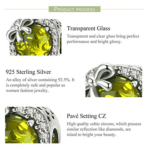 MUERDOU Birthstone Charm Fit for Charms Bracelet Bowknot Birthday Crystal Charms for Bracelet and Necklace 11 - Image 5