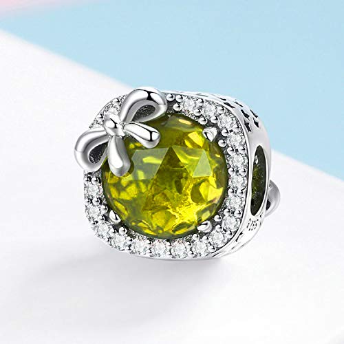 MUERDOU Birthstone Charm Fit for Charms Bracelet Bowknot Birthday Crystal Charms for Bracelet and Necklace 11 - Image 3