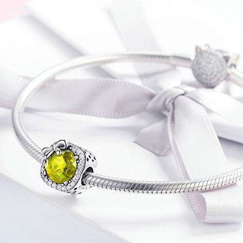 MUERDOU Birthstone Charm Fit for Charms Bracelet Bowknot Birthday Crystal Charms for Bracelet and Necklace 11 - Image 2