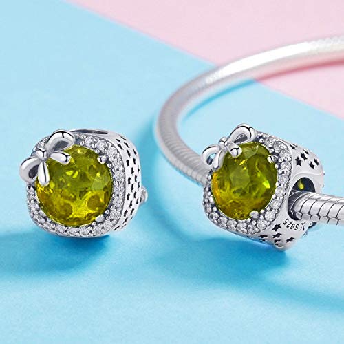 MUERDOU Birthstone Charm Fit for Charms Bracelet Bowknot Birthday Crystal Charms for Bracelet and Necklace 11 - Image 4