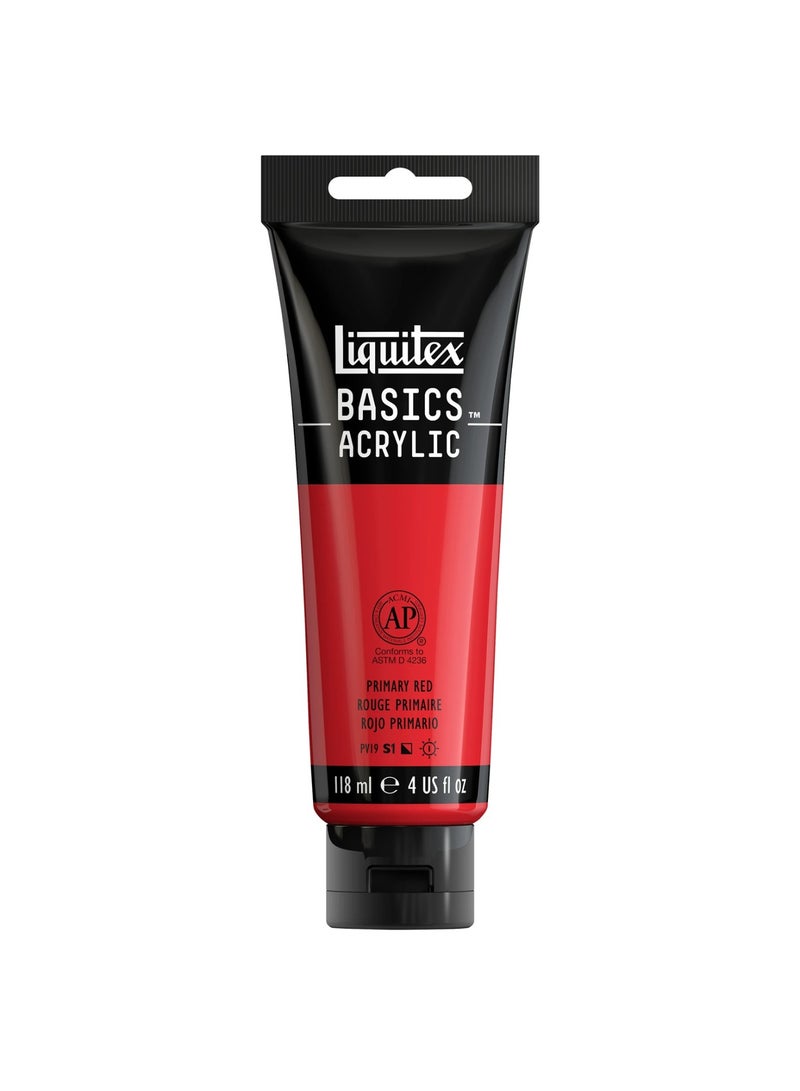 Liquitex أنبوب طلاء أكريليك أساسي 118 مل محتوى أحمر أساسي - Image 1