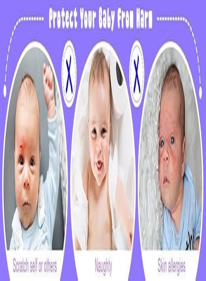 PEARSILK قفازات أطفال من بيرسيلك | جوارب شتوية للأطفال | مجموعة قفازات أساسية للأطفال الرضع، هدية مثالية لحفلات استقبال المولود الجديد، للجنسين (أولاد وبنات) | عبوة من 6 قطع (متعددة الألوان) - Image 3