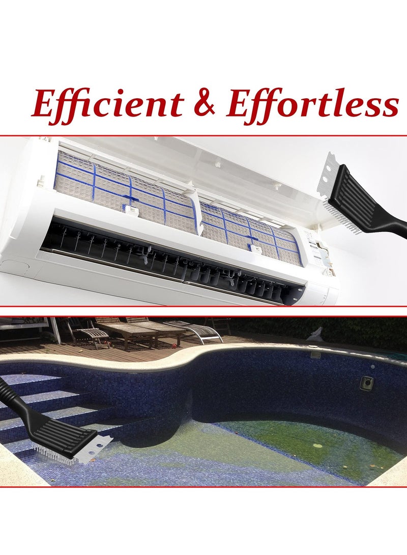 Excefore Grill Brush for Outdoor Grill, 4 Pieces 8 Inch Extra Strong BBQ Cleaner Accessories, Grill Grate Brush Cleaner, Heavy Duty Barbecue Grill Cleaning Brush, for Cleaning Grills - Image 4