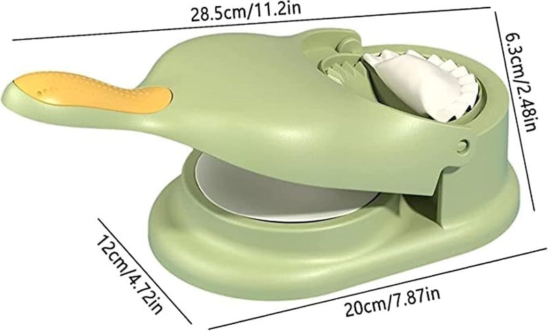 Aktnil 2 in 1 Momos Dumpling Maker Mould Machine Manual Kitchen Dumpling Making Tool Dough Moulds Press for Gujiya Ghughra Momos Assorted Colours 1 Pic gujiya Maker - Image 2