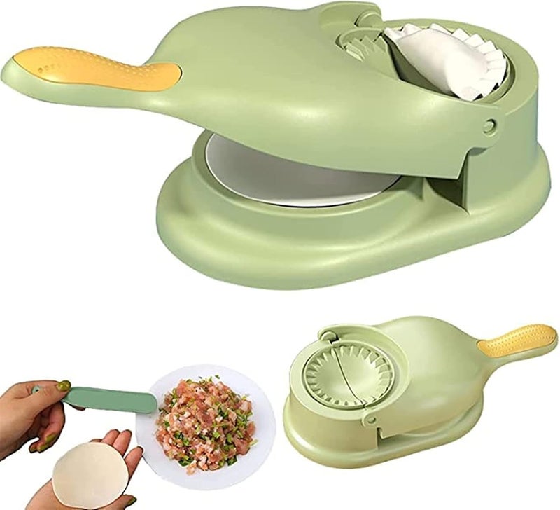 Aktnil 2 in 1 Momos Dumpling Maker Mould Machine Manual Kitchen Dumpling Making Tool Dough Moulds Press for Gujiya Ghughra Momos Assorted Colours 1 Pic gujiya Maker - Image 3
