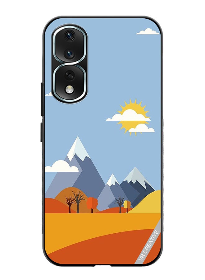 VR CREATIVE Protective Case Cover For Honor 80 Pro Mountains Abstract Design Multicolour - Image 1