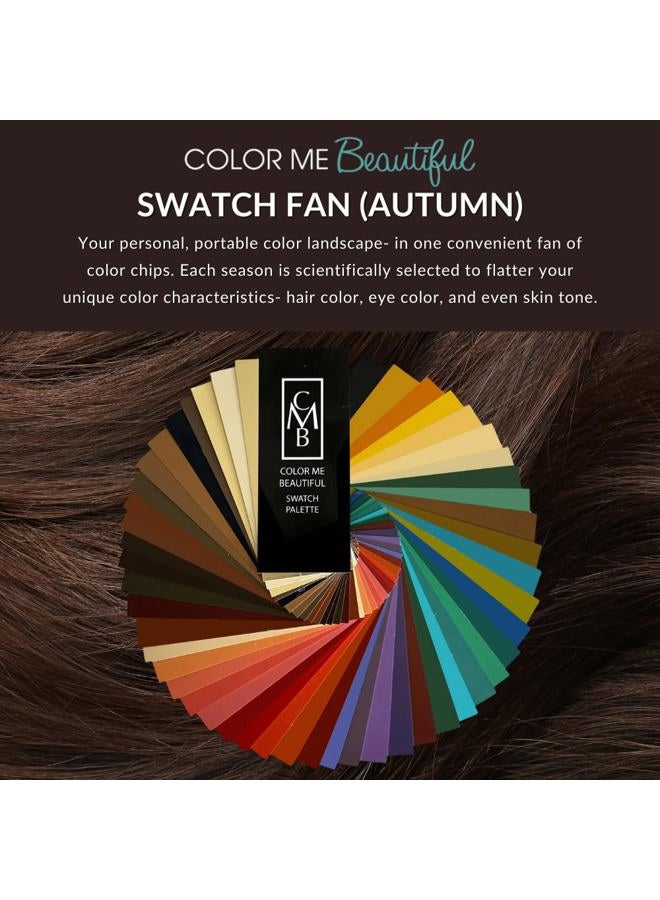Color Me Beautiful Autumn Swatch Fan by Color Me Beautiful, Personalized Color Guide Book for Selecting Clothing, Makeup and Accessories, Portable and Compact, 48 Custom Matched Chips - Image 3