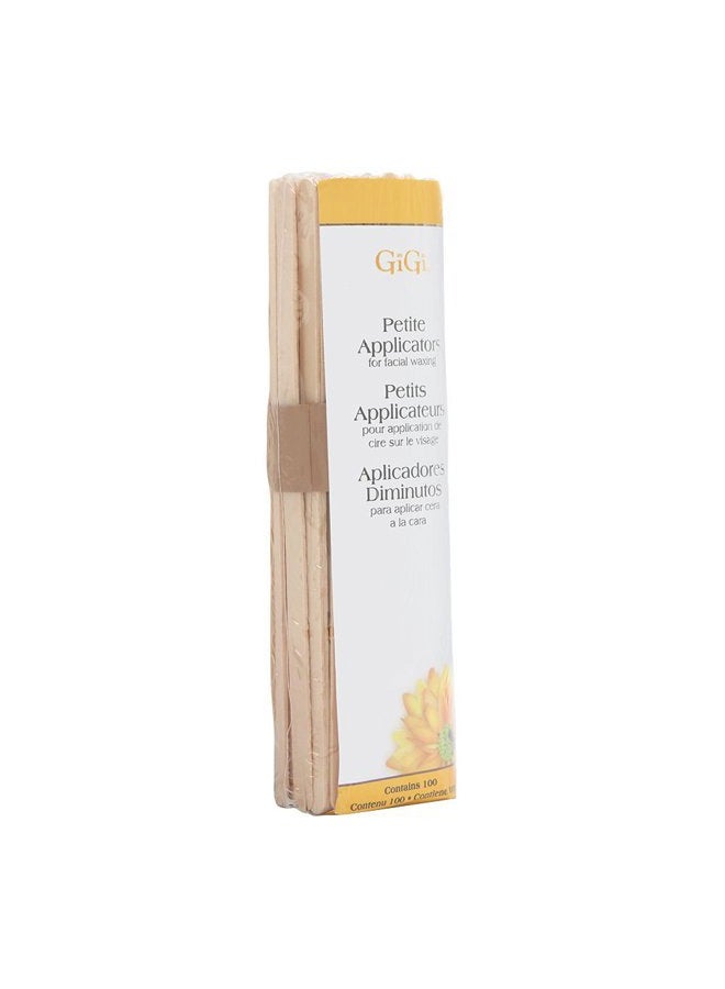 GiGi Petite Wooden Wax Sticks Applicator for Body & Facial Hair Removal - Hair Waxing Kit Popsicle Sticks - 100 Count (Pack of 1) - Image 1