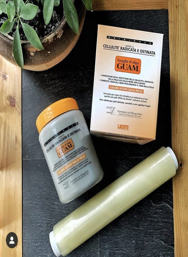 Guam Anti-cellulite Body Wrap for Thighs, Legs, MAX STRENGTH Hot Mud for Stubborn Cellulite, Clay Body Mask with Caffeine, Seaweed and Essential Oils, Reduce Cellulite on Legs, (2.2LB) - Image 4