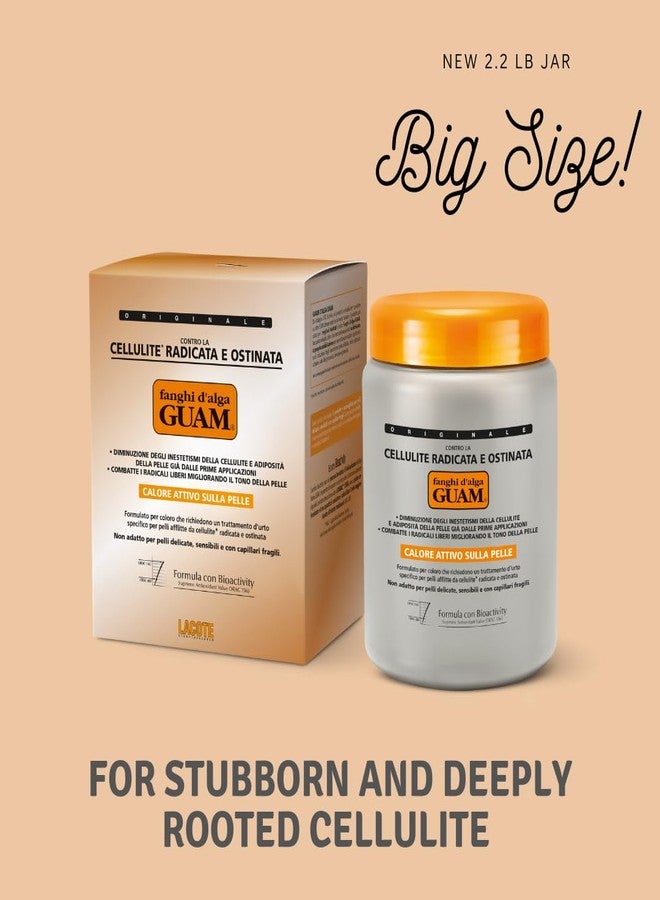 Guam Anti-cellulite Body Wrap for Thighs, Legs, MAX STRENGTH Hot Mud for Stubborn Cellulite, Clay Body Mask with Caffeine, Seaweed and Essential Oils, Reduce Cellulite on Legs, (2.2LB) - Image 5