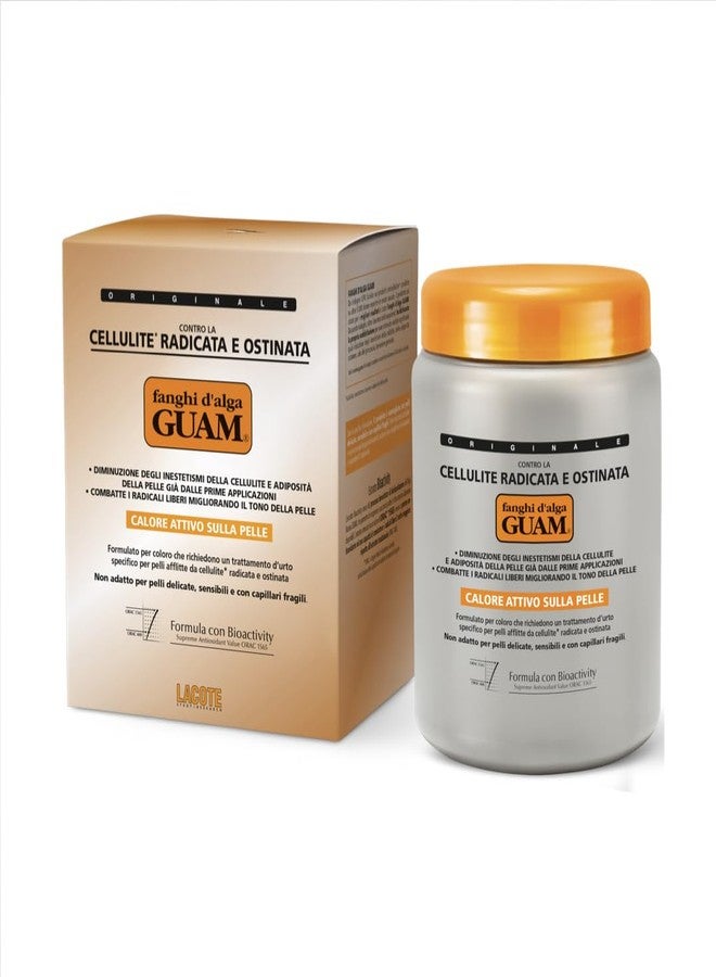 Guam Anti-cellulite Body Wrap for Thighs, Legs, MAX STRENGTH Hot Mud for Stubborn Cellulite, Clay Body Mask with Caffeine, Seaweed and Essential Oils, Reduce Cellulite on Legs, (2.2LB) - Image 1