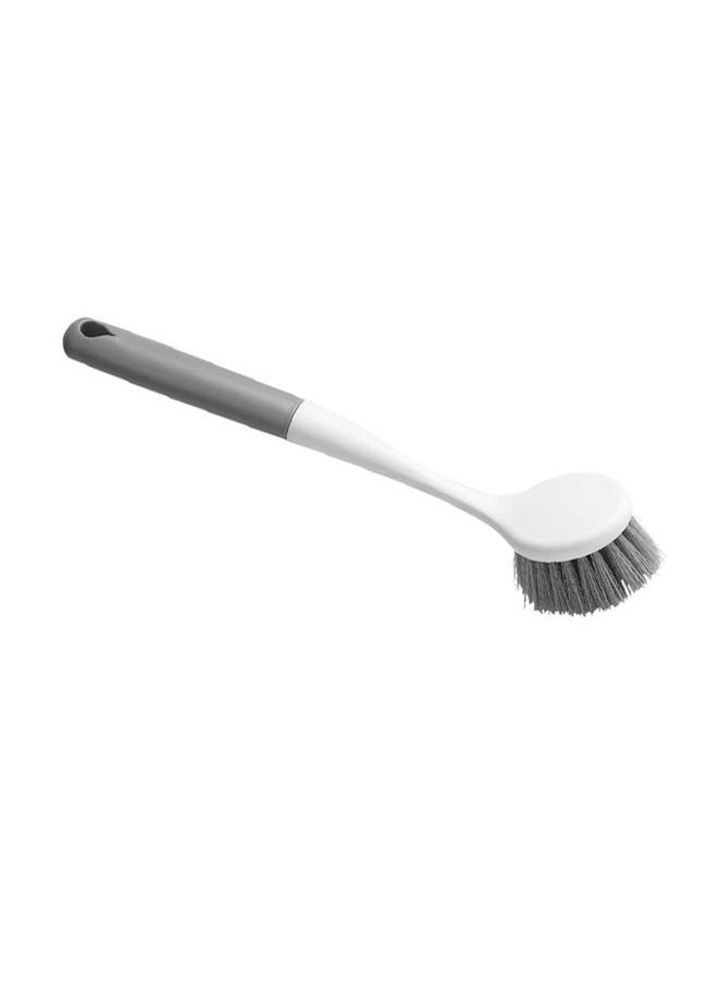 Long Handle Dish Brush Multipurpose Plastic Pot Scrub Brush with Hook Hole for Kitchen Sink Countertop