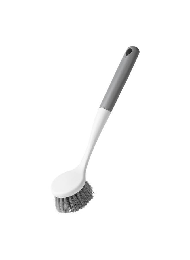 Long Handle Dish Brush Multipurpose Plastic Pot Scrub Brush with Hook Hole for Kitchen Sink Countertop