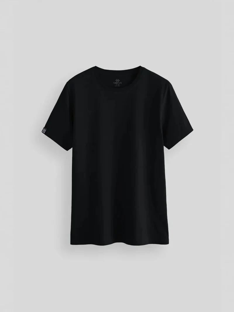 تومي لايف TOMMY Men's Cotton Elastane Crew Neck T-Shirt