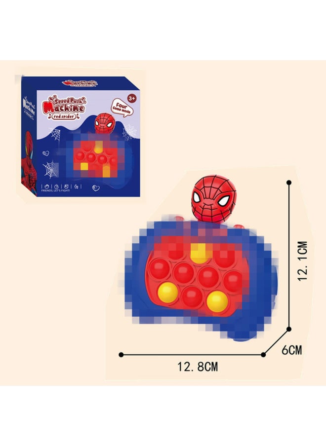 Children's Hamster Handheld Game Machine Key Chain Schoolbag Hanging Accessories School Surrounding Toys Wholesale-Color:Spider Man  Third Generation  - Image 1