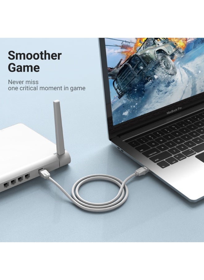 VENTION VENTION Cat6 UTP Ethernet Patch Cable 0.1M Gray 10 Pcs/Pack Model # IBEHA-10  - Image 5