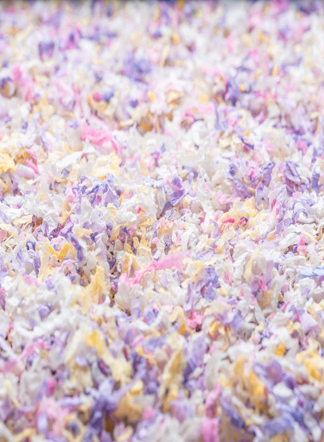 PETSPICK Uber Soft Paper Pet Bedding for Small Animals, Pastel Confetti, 36L - Image 5