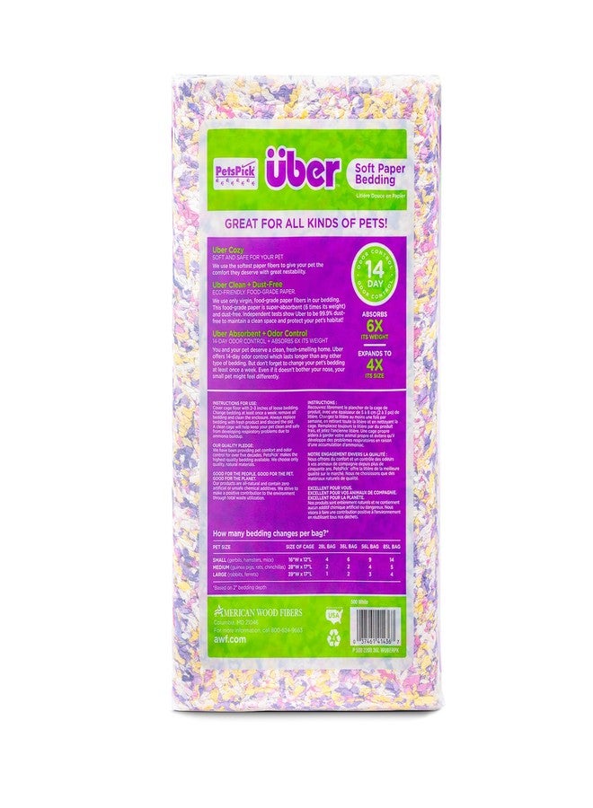 PETSPICK Uber Soft Paper Pet Bedding for Small Animals, Pastel Confetti, 36L - Image 4