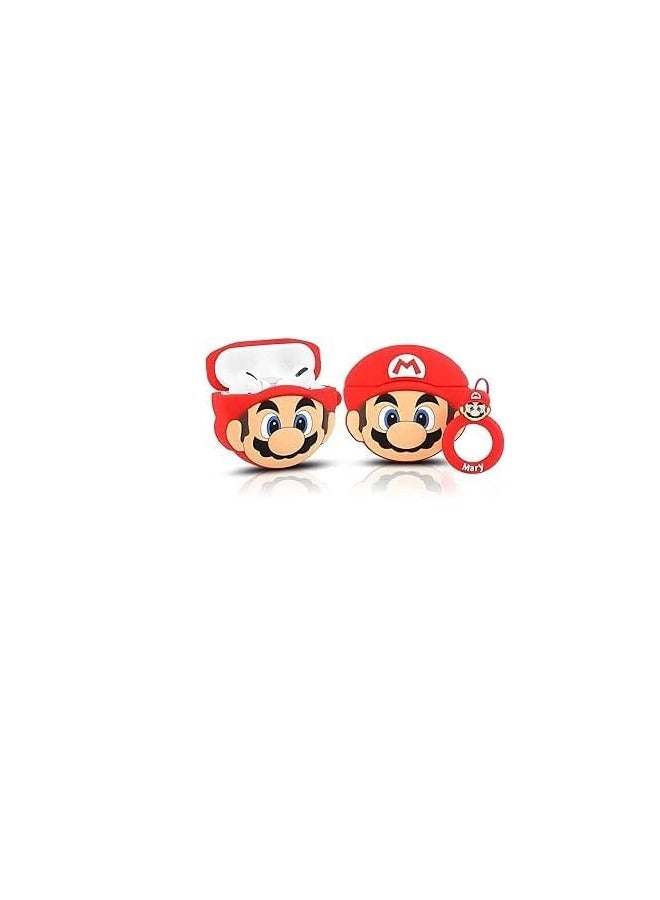 AirPods Pro Case Soft Silicone Shockproof Cover for Apple Airpods Pro, New 3D Cute Cartoon Creative Fun Case Skin with Keychain Design for AirPods Pro Case 2019 (marieo) 