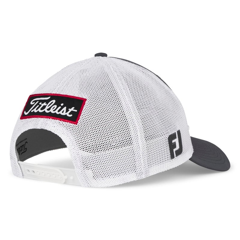 Titleist Tour Performance Mesh Golf Hat, Charcoal/White - Image 4