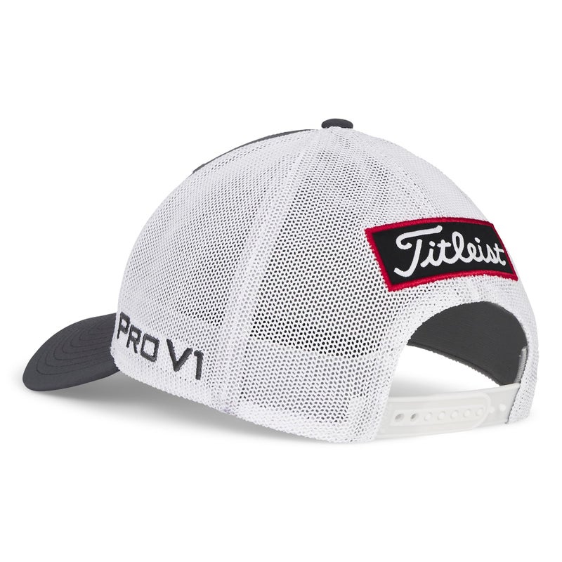 Titleist Tour Performance Mesh Golf Hat, Charcoal/White - Image 3