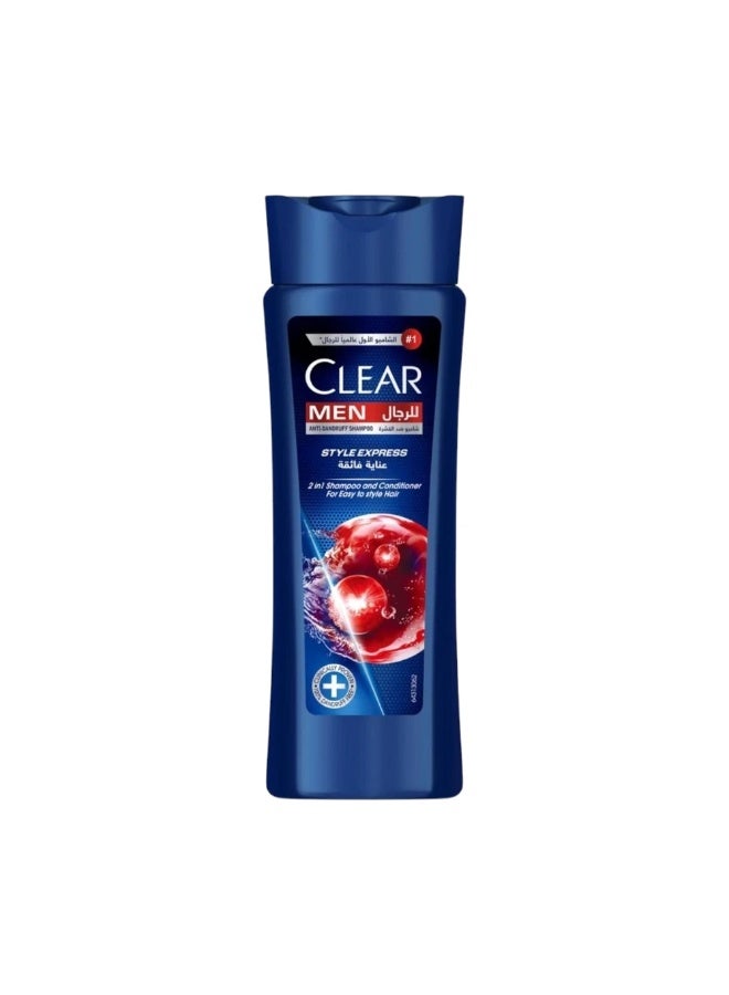 Clear Men Style Express Anti Dandruff 2 in 1 Hair Shampoo- 190ml