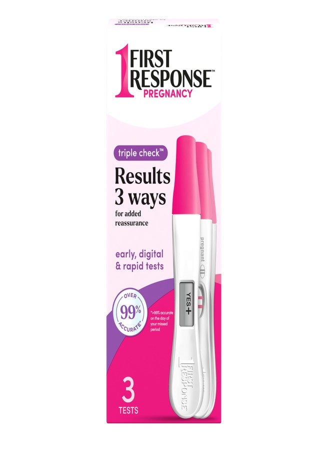 First Response Triple Check Pregnancy Test 3 ct. - Image 1