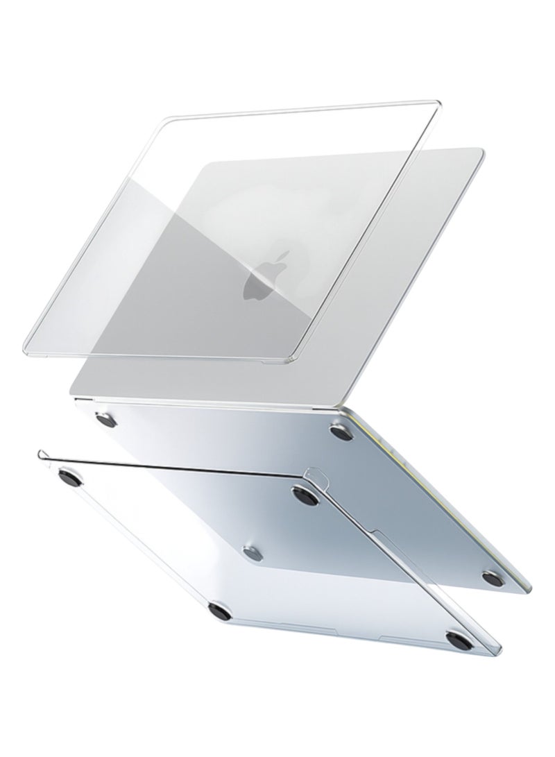 ARX MacBook Air 13 Inch Case (2022–2025) – Compatible with M2 A2681, M3 A3113, M4 A3240 – Laptop Protective Hard Shell Cover, Smooth Shiny, Crystal Clear - Image 1