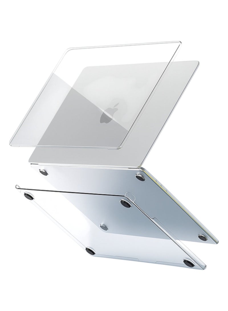 ARX MacBook Air 13 Inch Case (2022–2026) – Compatible with M2 A2681, M3 A3113, M4 A3240, M5 A3449 – Laptop Protective Hard Shell Cover, Smooth Shiny, Crystal Clear - Image 1