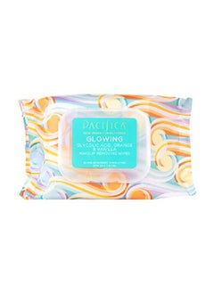 Beauty Glowing Makeup Remover Wipes Glycolic Acid Coconut Water Aloe Infused Daily Cleansing + Exfoliating Clean Skin Care Plant Fiber Facial Towelettes Vegan