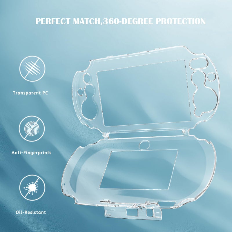 Gorliskl Ultra Clear Crystal Transparent Hard Shell Protective Case Cover Skin for Sony PlayStation PS Vita Slim PSV 2000 PCH-2000 Console - Image 4