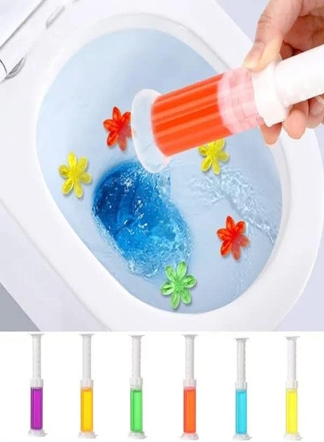 CREWLA Toilet cleaner And Freshener | Flower Toilet Gel Cleaner For Remove Bad Smell | Toilet Gel Injection | Bathroom Toilet Cleaning Gel (Multicolor) - Image 1