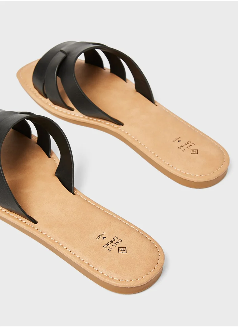 CALL IT SPRING Briannaa Vegan Leather Sandals