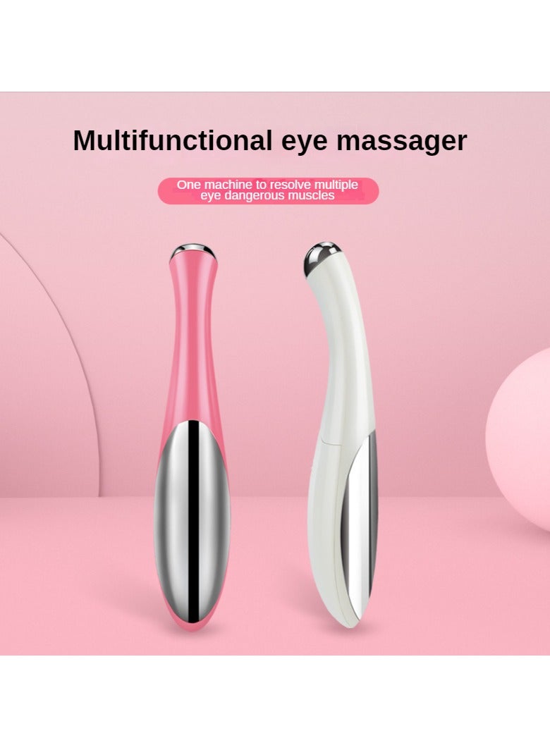 AROAQ Eye & Face Massager Tool, Anti Aging  Wrinkle Removal Massager, Durable Vibration Eye Face Massager For Womens, (White) - Image 3