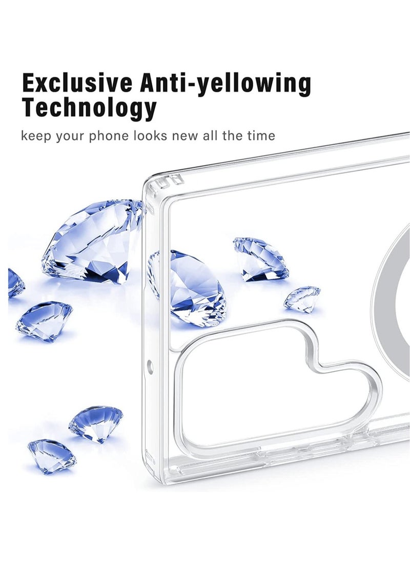 Raxoom Clear Case for Samsung Galaxy S22 Ultra, Compatible with Mag-Safe Charging, Ultra Slim & Full Protective Shockproof Case Cover (Galaxy S22 Ultra, Clear)  - Image 4