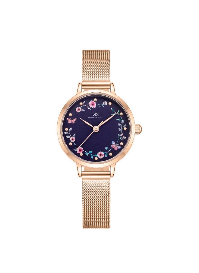 KENNETH SCOTT Women's Stainless Steel Analog Watch K23512-RMKN - 28 mm  - Image 1