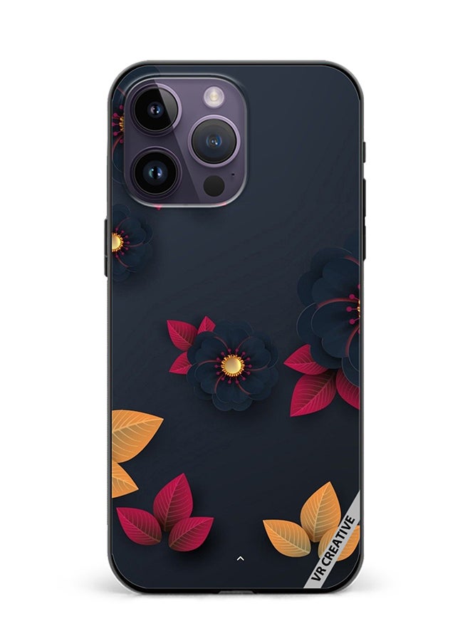 VR CREATIVE Protective Case Cover For Apple iPhone 16 Pro Max Flower Design Multicolour
