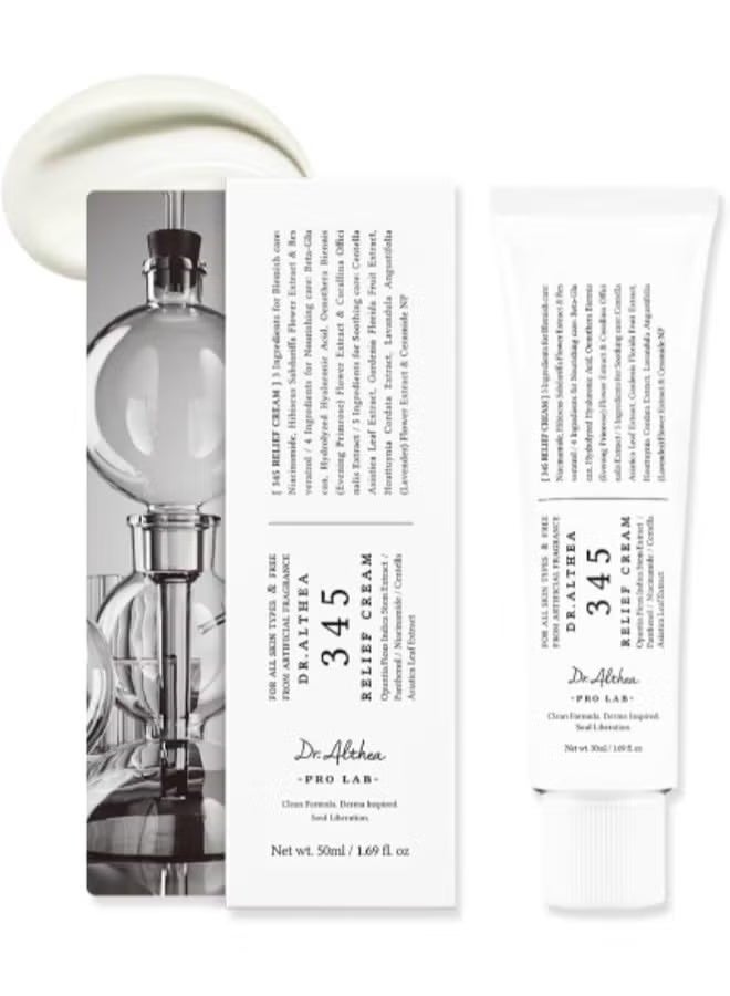 دي آر.ألثيا كريم دكتور ألثيا 345 للتخفيف، مرطب يومي للوجه، عناية بتخفيف العيوب، ترطيب وتهدئة البشرة مع النياسيناميد والبانثينول، العناية بالبشرة النباتية الكورية لجميع أنواع البشرة 50 مل. - Image 5