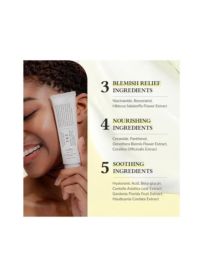 دي آر.ألثيا كريم دكتور ألثيا 345 للتخفيف، مرطب يومي للوجه، عناية بتخفيف العيوب، ترطيب وتهدئة البشرة مع النياسيناميد والبانثينول، العناية بالبشرة النباتية الكورية لجميع أنواع البشرة 50 مل. - Image 2