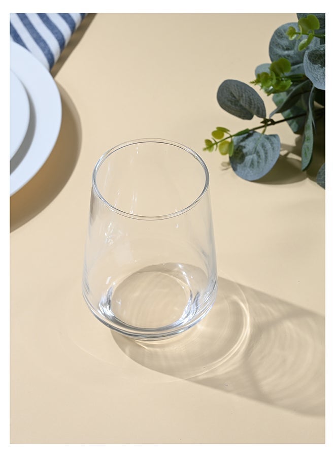 Ollieroo Drinking Glasses Set of 6, 390ml Water Glasses, Stemless Wine Glasses, Glass for Cocktail, Juice, Mojito, Iced Tea, Kitchen and Bar Glassware - Image 2