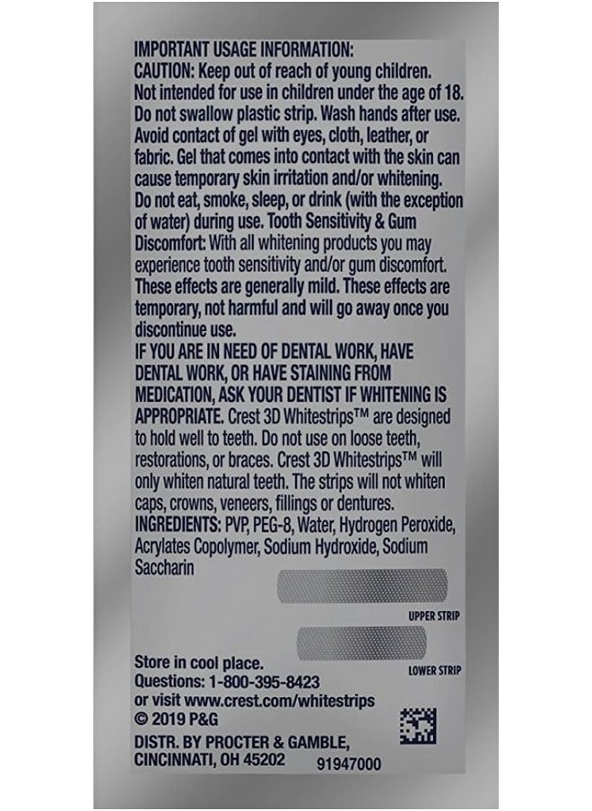 Crest Crest 3D No Slip Whitestrips Professional Effects Teeth Whitening Kit 20 ea  - Image 4