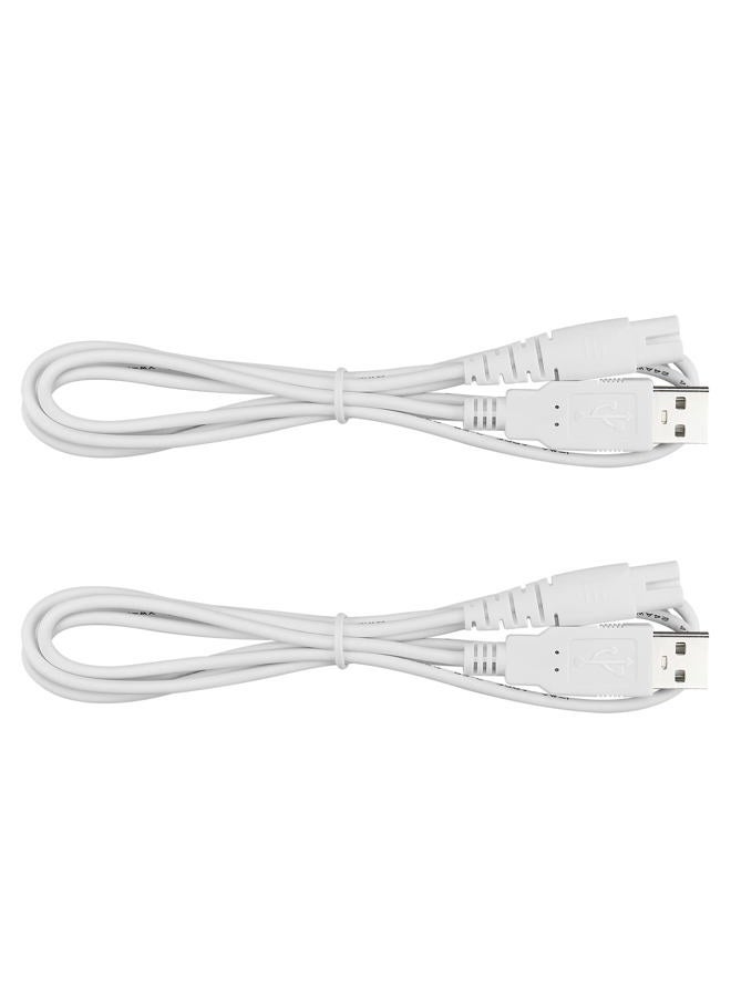 Smays Water Flosser Charger Cord Replacement for Mospro, Zerhunt, Cremax, Nicefeel - Charging Cable 2-Pack - Image 1