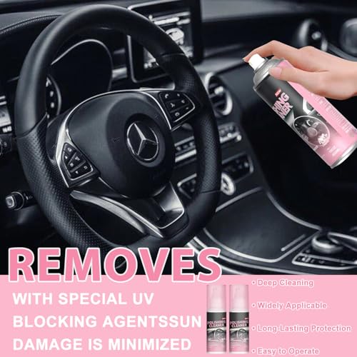 Timeno 2025 New Polishing Cleaner Car Interior, Interior All Purpose Car Cleaner for Rubber, Leather (2) - Image 3