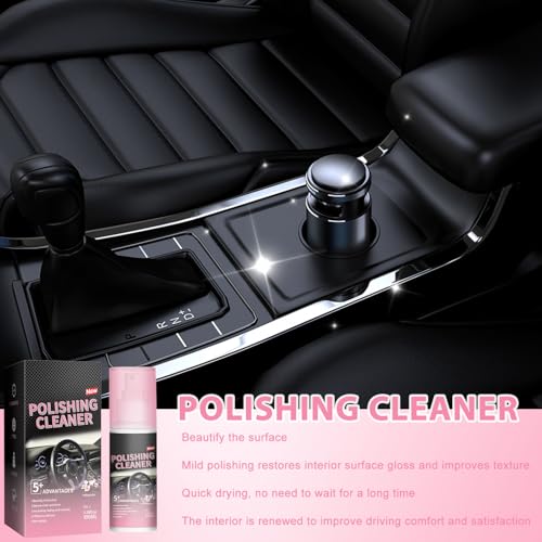 Timeno 2025 New Polishing Cleaner Car Interior, Interior All Purpose Car Cleaner for Rubber, Leather (2) - Image 5